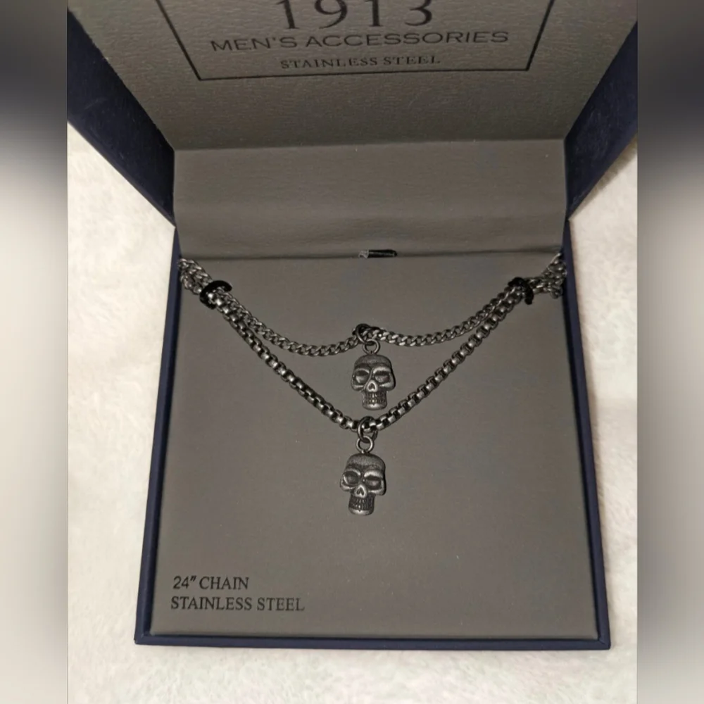 Skull chain. Stainless steel. 24